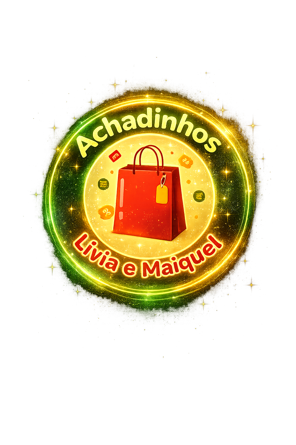 Logo Achadinhos Lívia e Maiquel